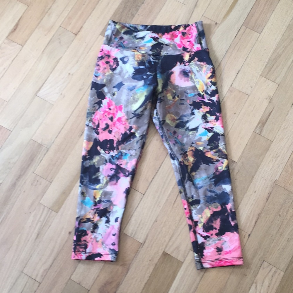 Floral workout legging Capri